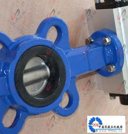 d671x气动蝶阀 球墨铸铁材质、对夹式连接与PN1.6MPa的应用解析